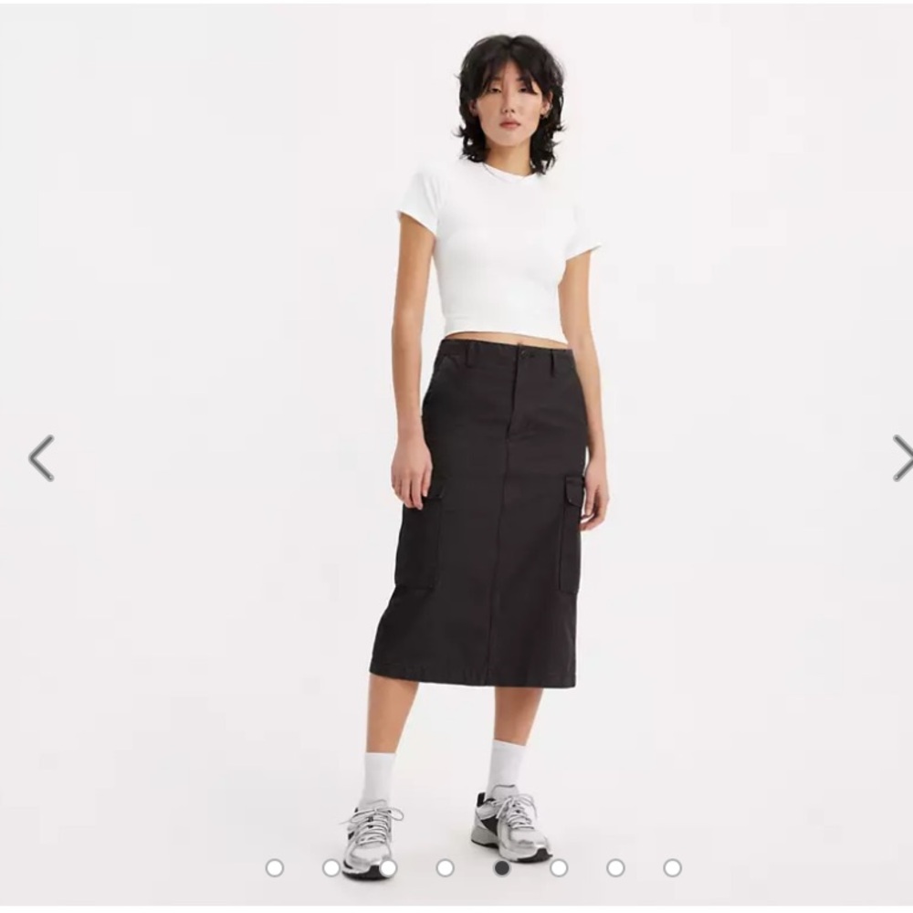 LEVI’S PREMIUM CARGO MIDI SKIRT